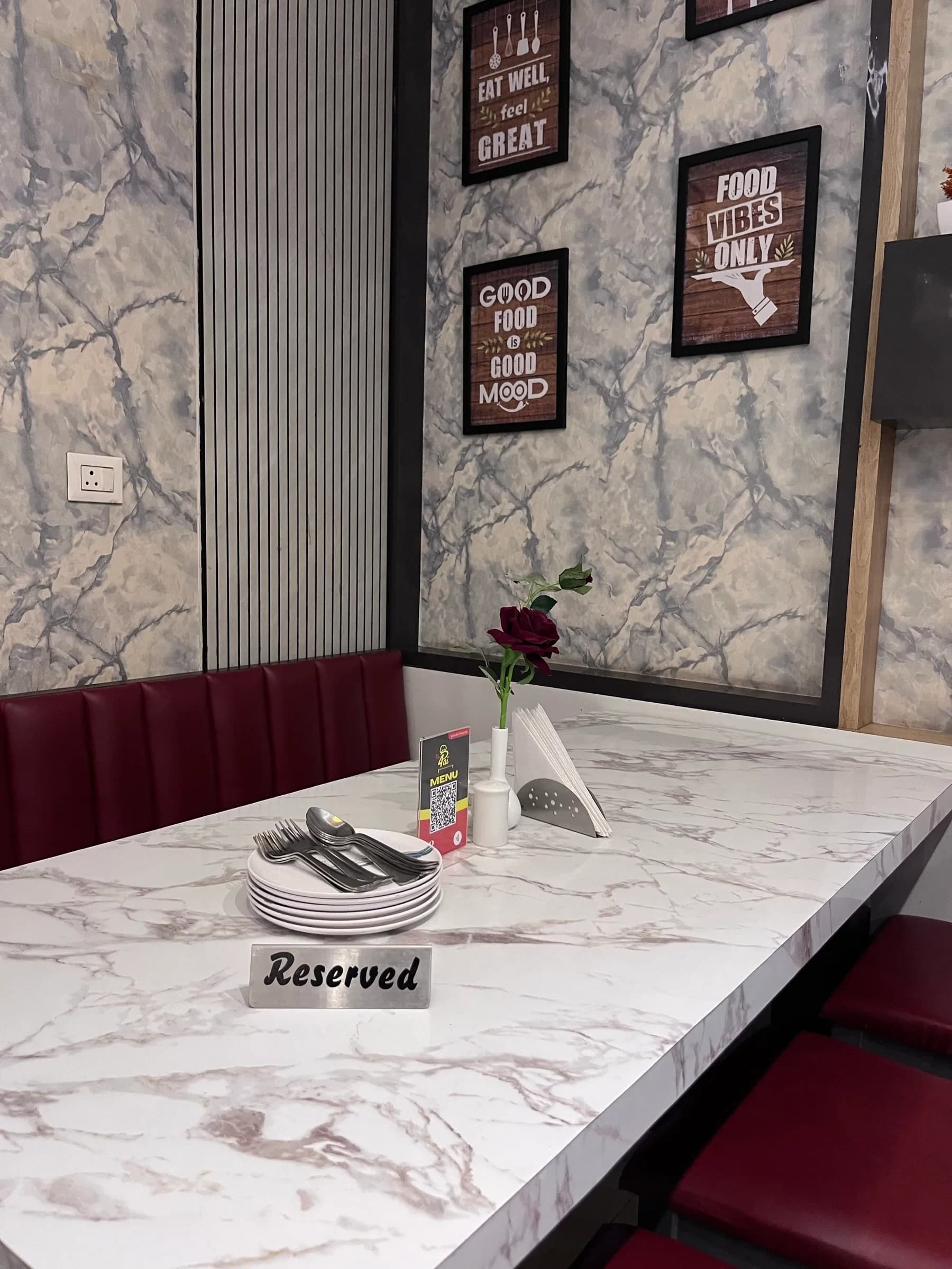 Table set for guests at The Chaarpai Dhaba & Restaurant