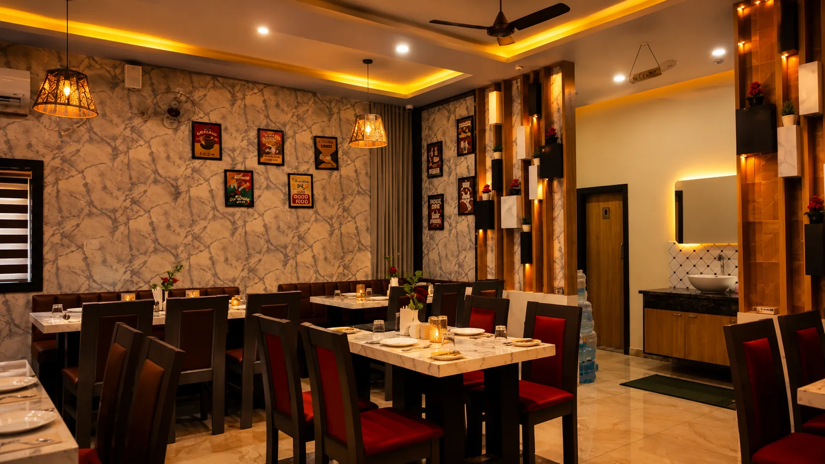 Dining room at The Chaarpai Dhaba & Restaurant